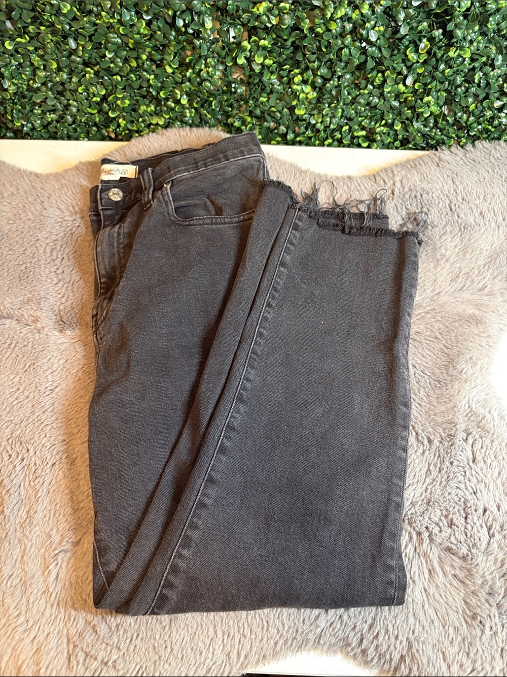 Madewell Black High Rise Slim Boyfriend Jeans Size 27